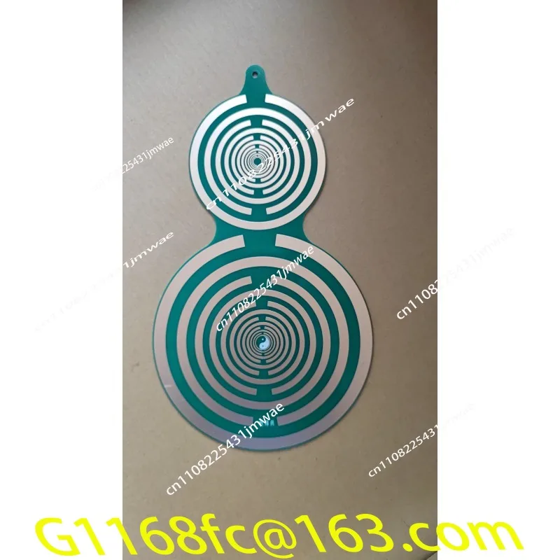 Gourd gold-plated polarized energy plate, Fulu plate 30 cm high, multi-wave oscillator antenna