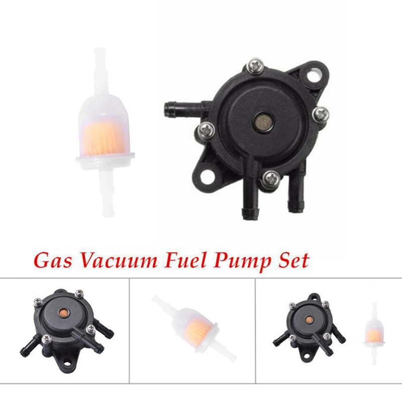 2X Fuel Pump For Kohler 17HP-25 HP Small Engine Lawn Mower Tractor, Gas Vacuum Fuel Pump For Honda Yamaha Briggs