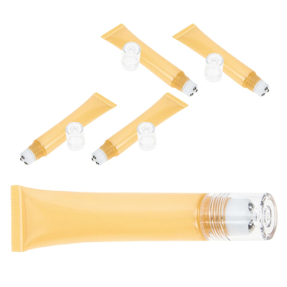 

5Pcs Eye Cream Tubes Refillable Soft Dispensers Lightweight Travel Cream Containers for Essential Oils Skincare