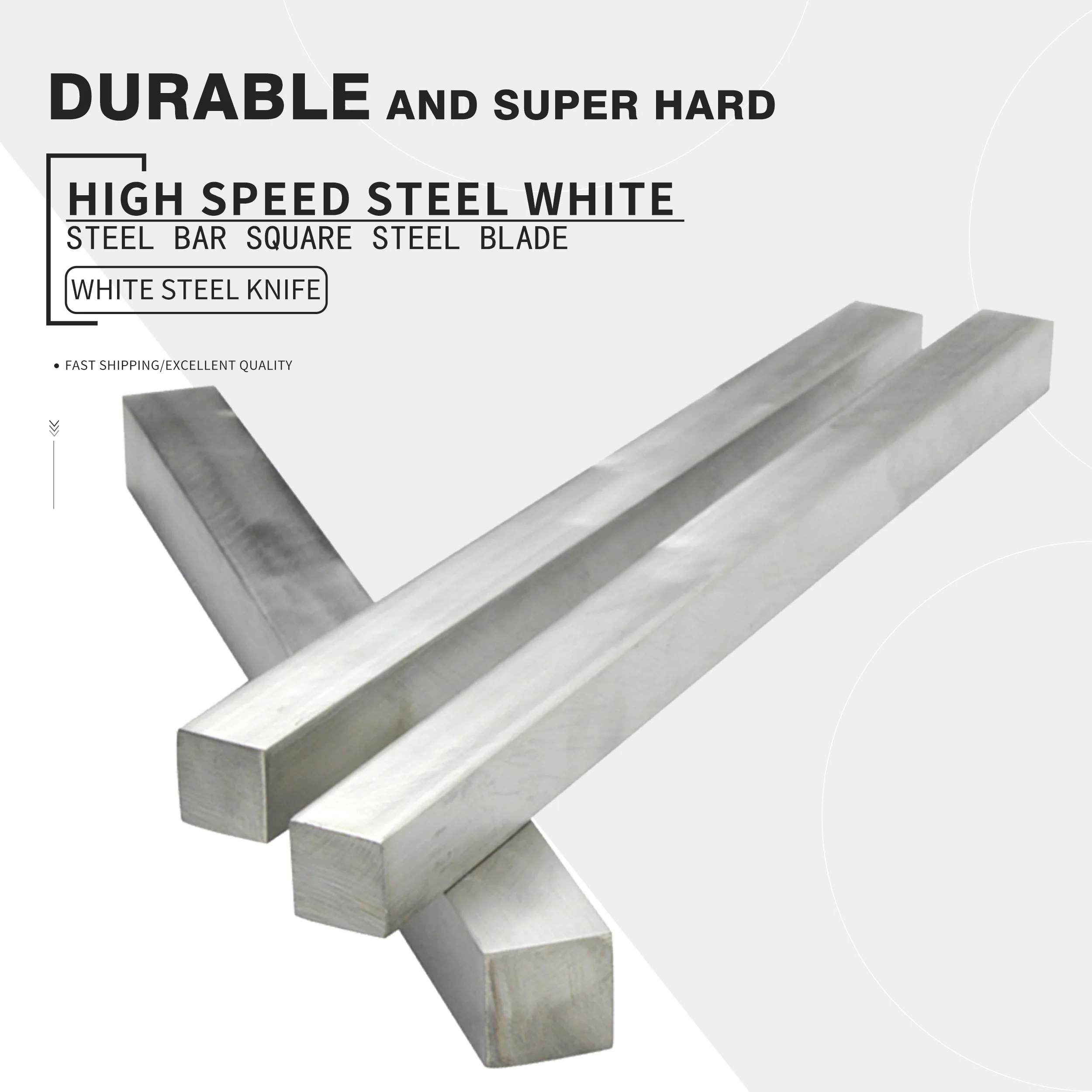 4*200 5*200 6*200 7*200 8*200 10*200 12*200 White steel bar white steel knife high speed steel turning tools front steel inserts