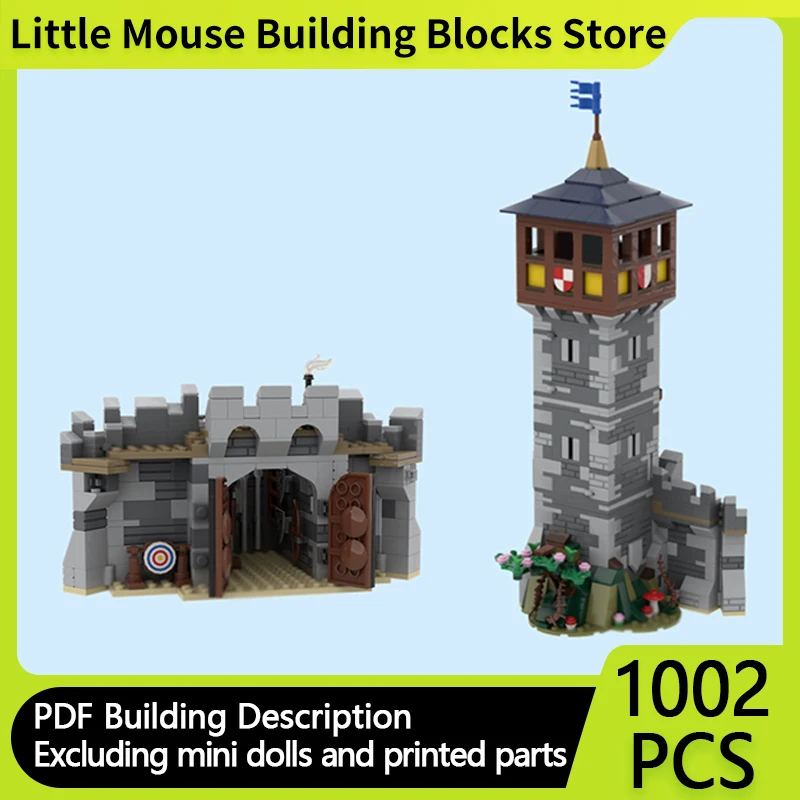 

Medieval Castle Model MOC Building Bricks Castle Tower Expansion Modular Technology Gifts Holiday Assemble Children Toys Suit