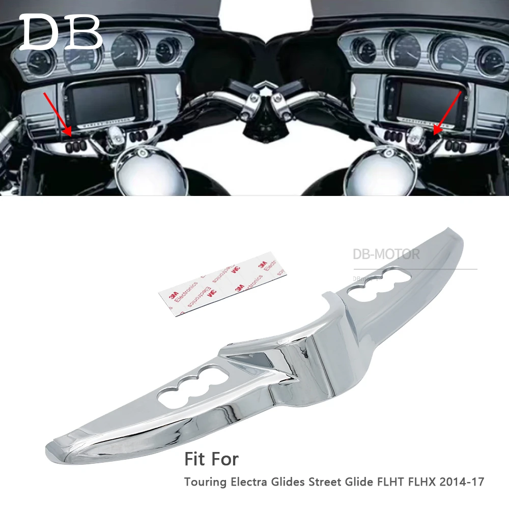 

Batwing Switch Dash Panel Accent Fit For Harley Touring Electra Glides Street Glide FLHT FLHX 2014-17