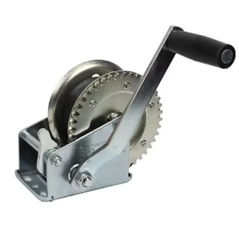 Manual Winch Stainless Steel Small Hand Crank 1200lbs 1800lbs 2600lbs CE Certified Heavy Duty Portable Pulling Device for