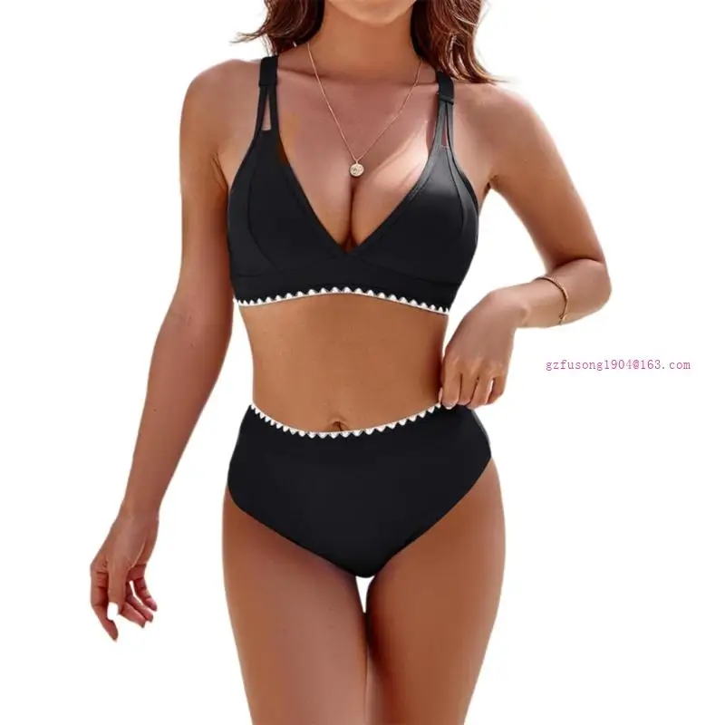 Traje baño dividido PC para mujeres con trajes baño cintura para trajes baño D5QD