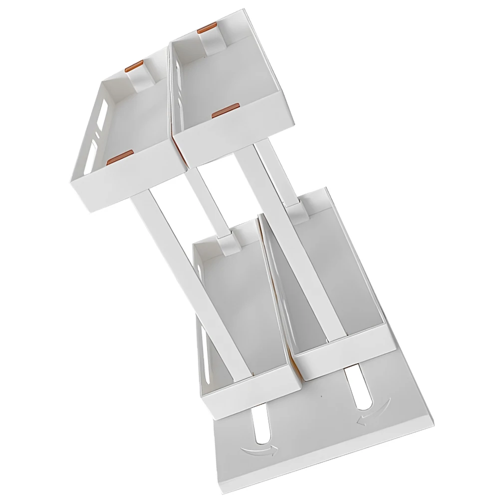 

Sliding Storage ganizer Multifunctional Kitchen Rack White Tall Spice Bottle Holder Seasoning Jar Shelf Desktop Condiment
