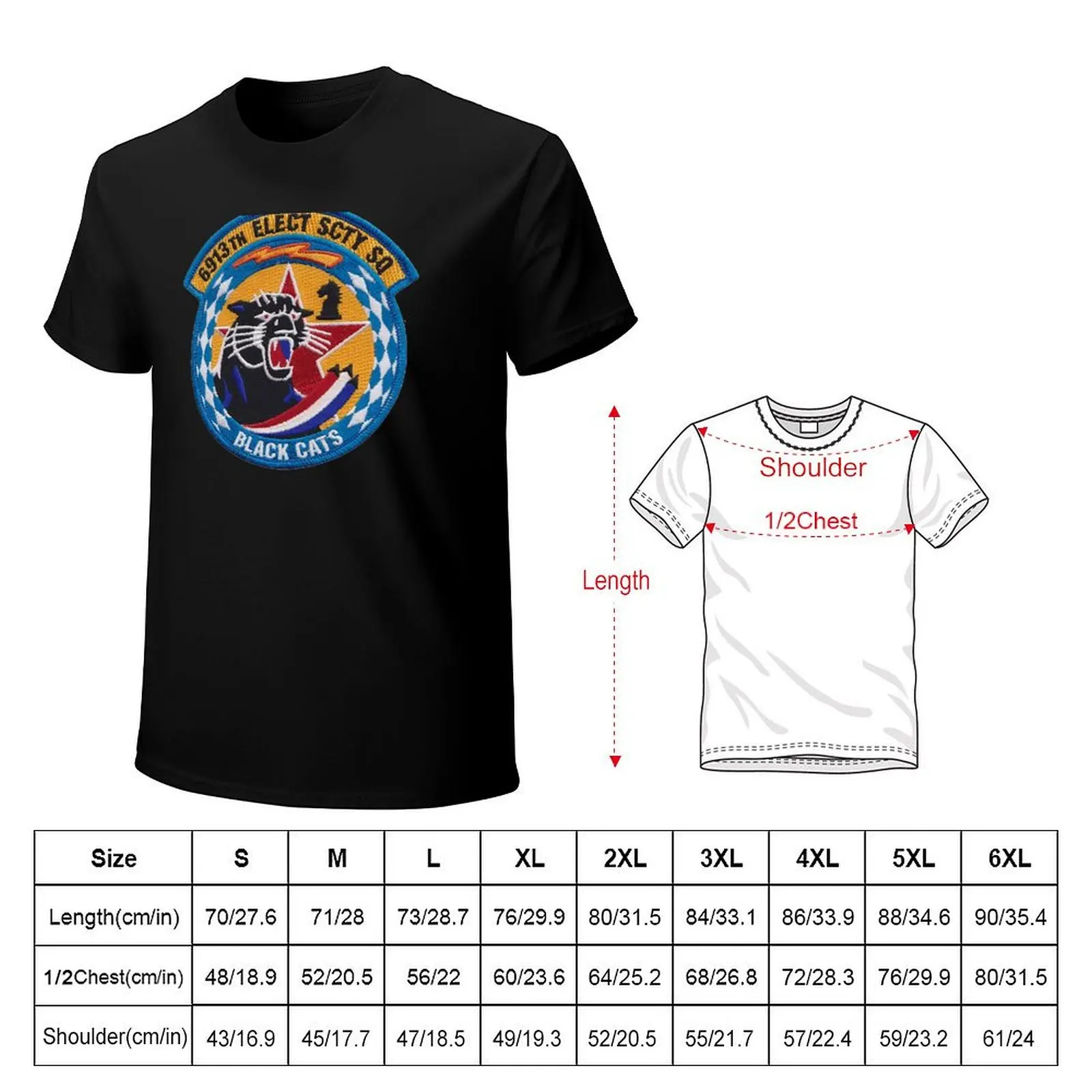 6913TH ELECTRONIC SECURITY SQUADRON T-Shirt Fashion Pattern Printed Tee Shirt