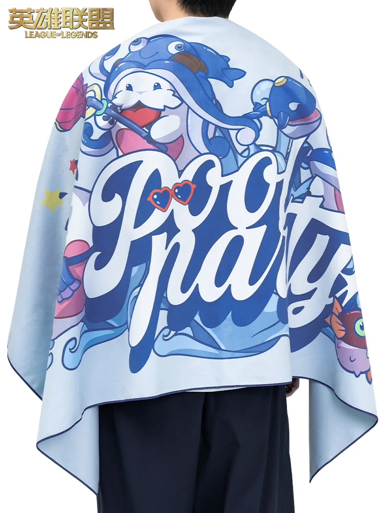 

[Официальное] игровое LOL, натуральное полотенце Poro, быстросохнущие многофункциональные полотенца для вечеринки у бассейна, косплей, подарки Doujin для мужчин и женщин