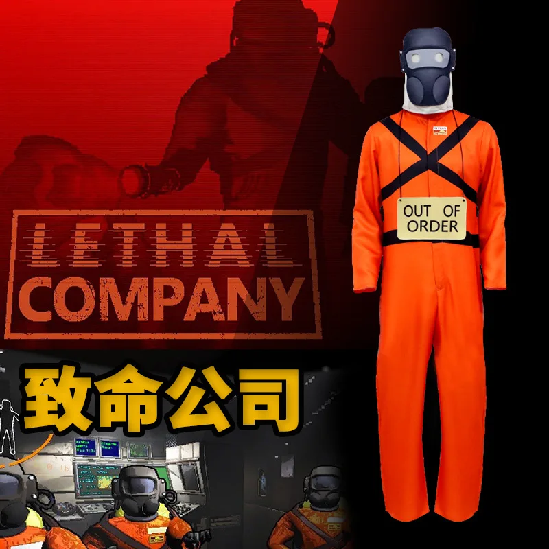 

A Stage Performance Of Costumes Similar To Those In The Horror Game Lethal Company Featuring Lethal Company Cosplay