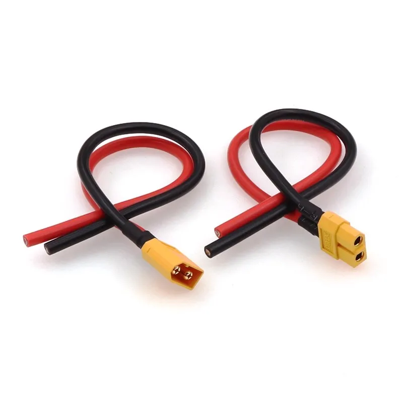 XT60 Plug With Wire For RC Model Male and Female Connector ESC Test Connection Lithium Battery Power Pack Charging Interface