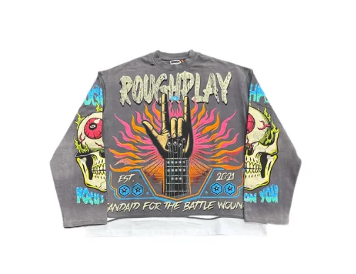 American Style Colorful Printed Element Oversized Long-Sleeved Tops 2025  New Autumn Aesthetic Design T-shirts New Clothing