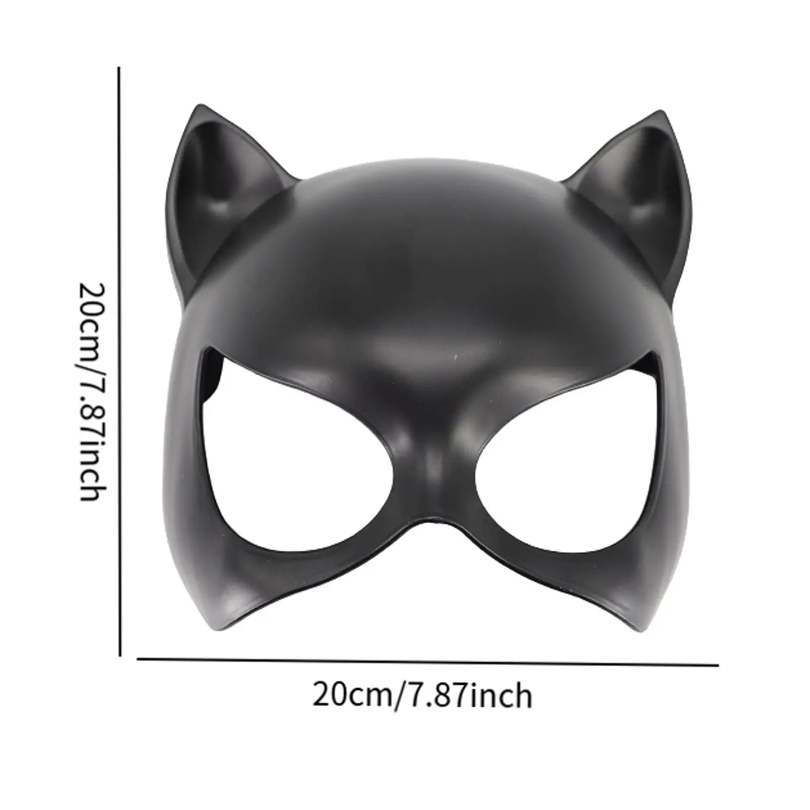 Katzenmaske Zubehör Gesichtsbedeckung Halloween Kostüm Tiermaske Tier Cosplay Gesichtsmaske für Party Festival Nachtclub Geburtstagsrolle – Detail 9