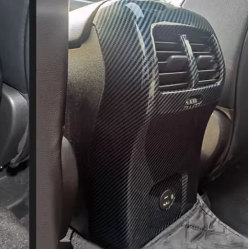 

For Ford Kuga Escape 2020 -2023 Carbon Car Armrest Rear Air Condition Vent Outlet Cover Trim Interior Accessories