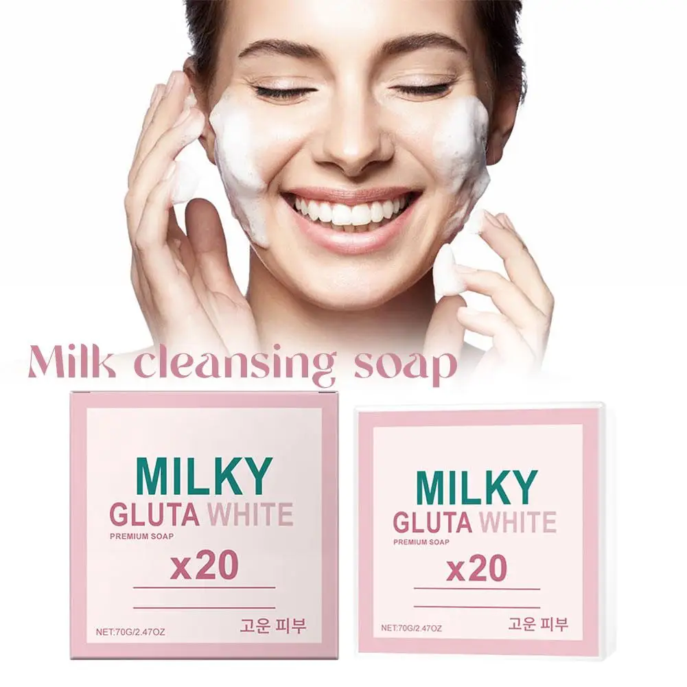 Natürliche Lotion-Milchreinigungsseife, die die Haut aufhellt, Tiefenreinigung und nährt, überschüssiges Öl, feuchtigkeitsspendende Duftmilchseife