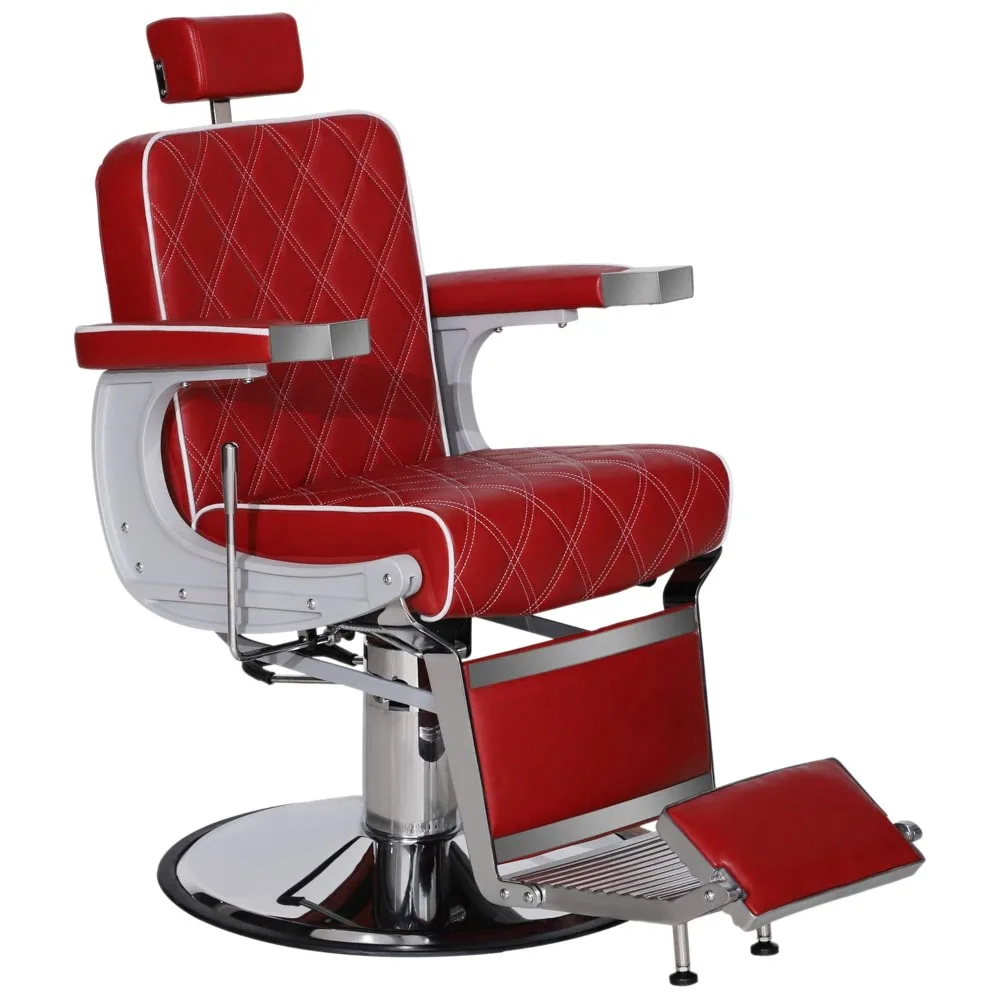 

Heavy-duty Metal Retro Barber Chair, Multi-functional Hydraulic Recliner, Salon Beauty Spa Shampooing Equipment