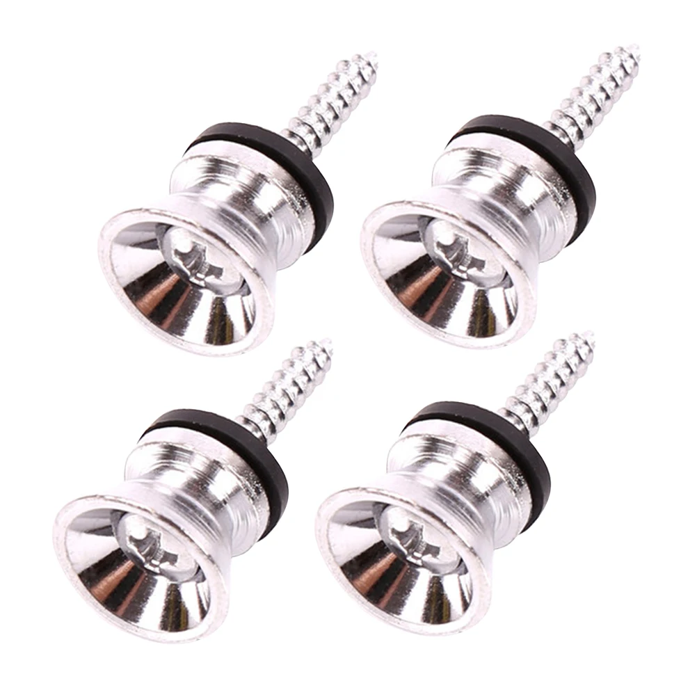 

6 Pcs Wooden Guitar Strap Buckle Belt Button Fixator Screw Bolt Durable Craftsmanship Anti Scratch Guitar Parts Accessories