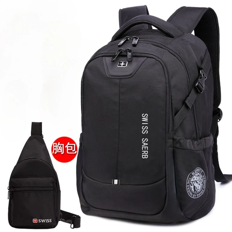 New Swiss Laptop Backpack Men Schoolbag Middle School Bag Men Women Leisure Large Capacity Package Travel Bags Computer Bagpack