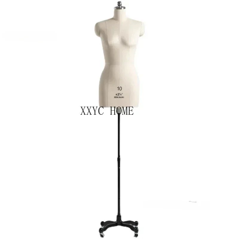 Sewing Tailor Female Mannequin Body for Clothes Design and Bust Dress Form Stand Metal Base Can Pin Model Display Stand R