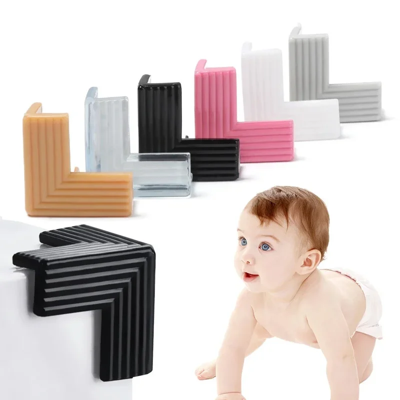 

4pcs Baby safety corner protector Thickened Soft Silicon Furniture Cabinet Table Desk Edge Anticollision Guards Child Protection