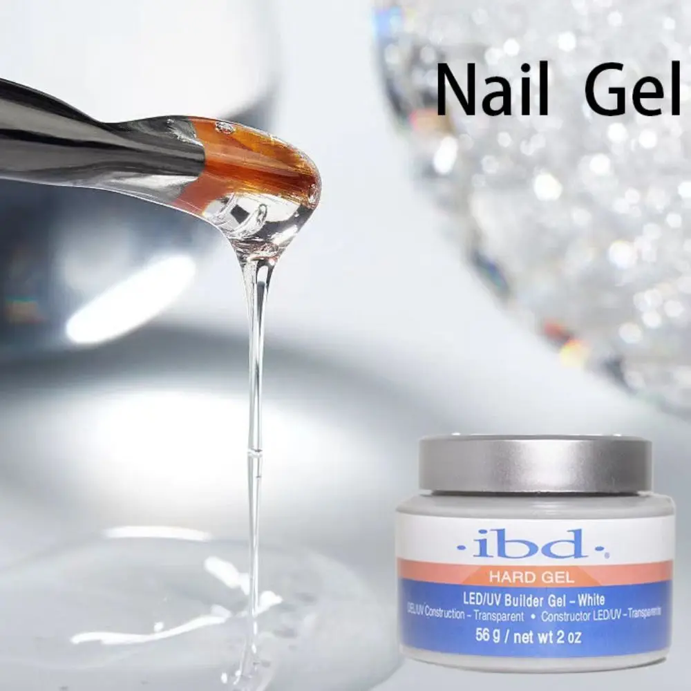 56g Nail Extension Gel UV High Transparency UV Hard Gel Painless Clear/White/Pink Nail Enhancement Products