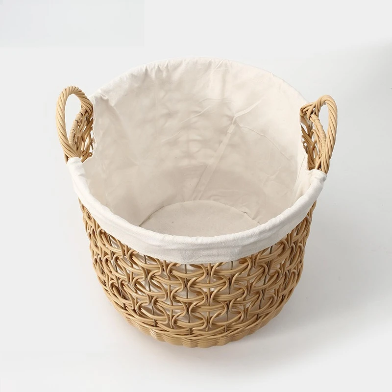 high value, light luxury, large capacity clothes storage basket, household belt lining, portable sundries basket frame