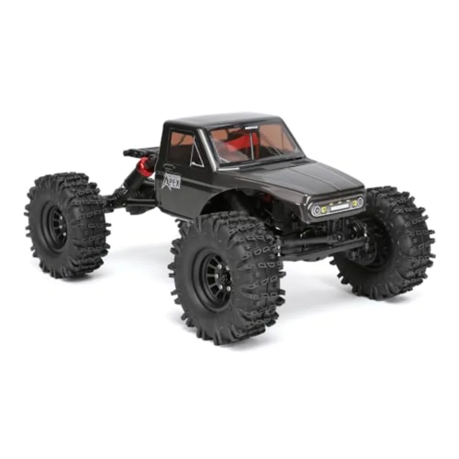 

Redcat Racing Ascent-18 APEX, 1/18 Scale Brushless Electric Rock Crawler for Adults, Carbon Fiber Body, Gray, 4WD with 2.4GHz R