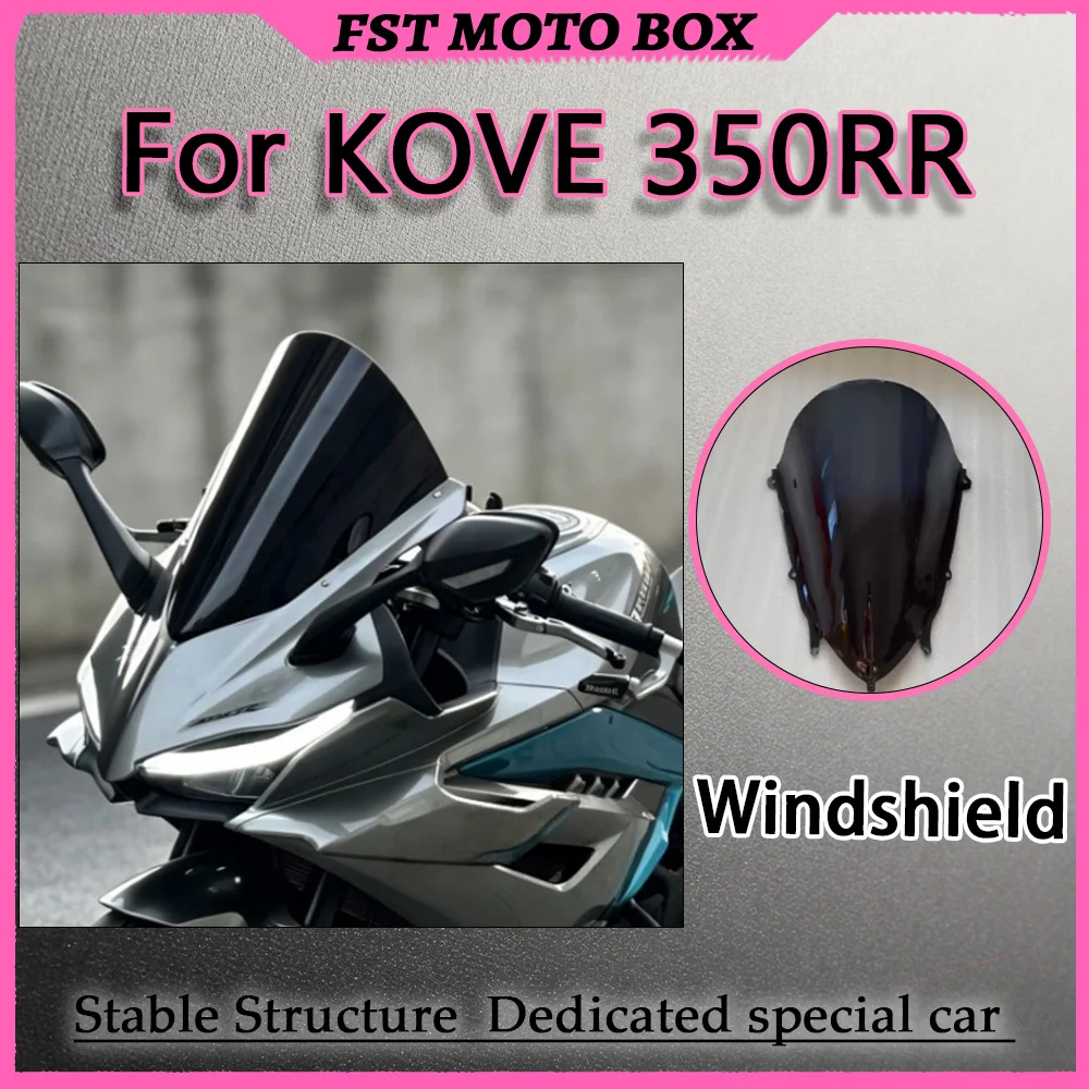 For KOVE 350RR Windshield Modification Parts UV-Resistant Reduced Yellowing Increased Height Dimensions Bent V