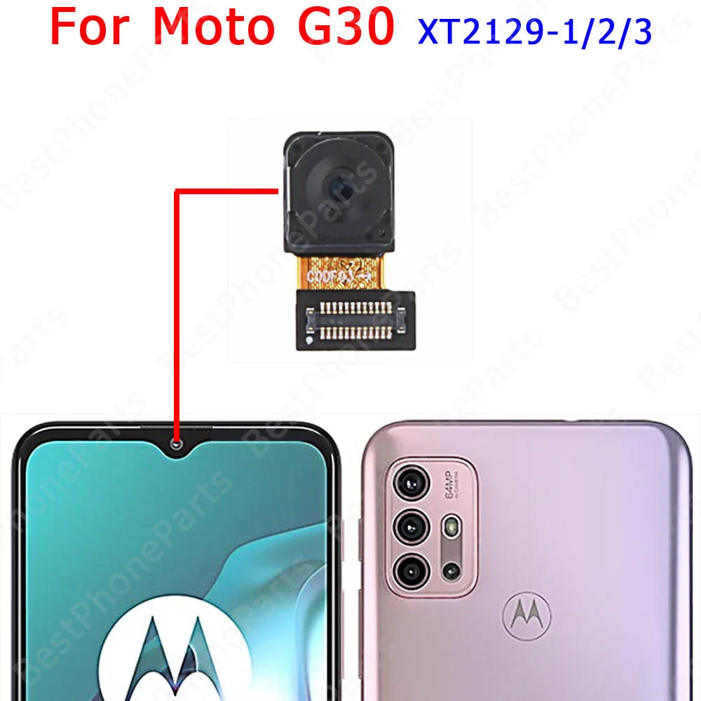 Camera Module For Motorola Moto G10 Power G20 G22 G30 G31 G40 Fusion G50 G60 G100 Back View Front Selfie Rear Camera Flex Cable