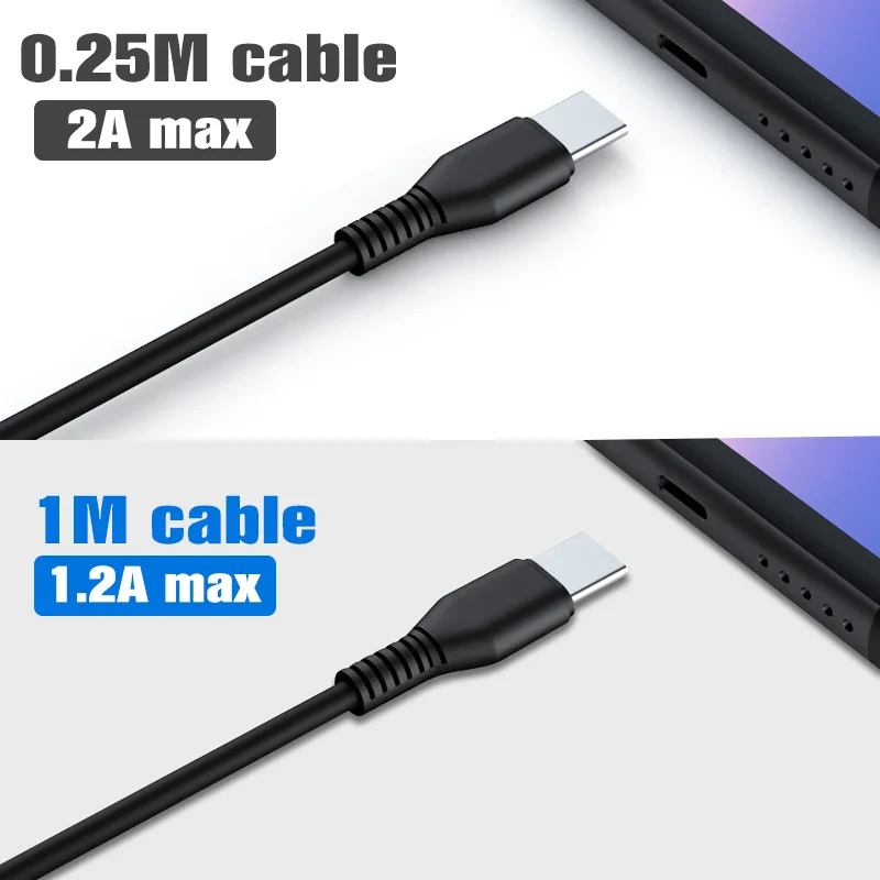 2 인 1 마이크로 USB C 타입 케이블, 휴대폰 고속 충전기 케이블, 2 장치 분배기, 마이크로 USB-C 와이어, 삼성에 적합한 S23 샤오미 미 13 용