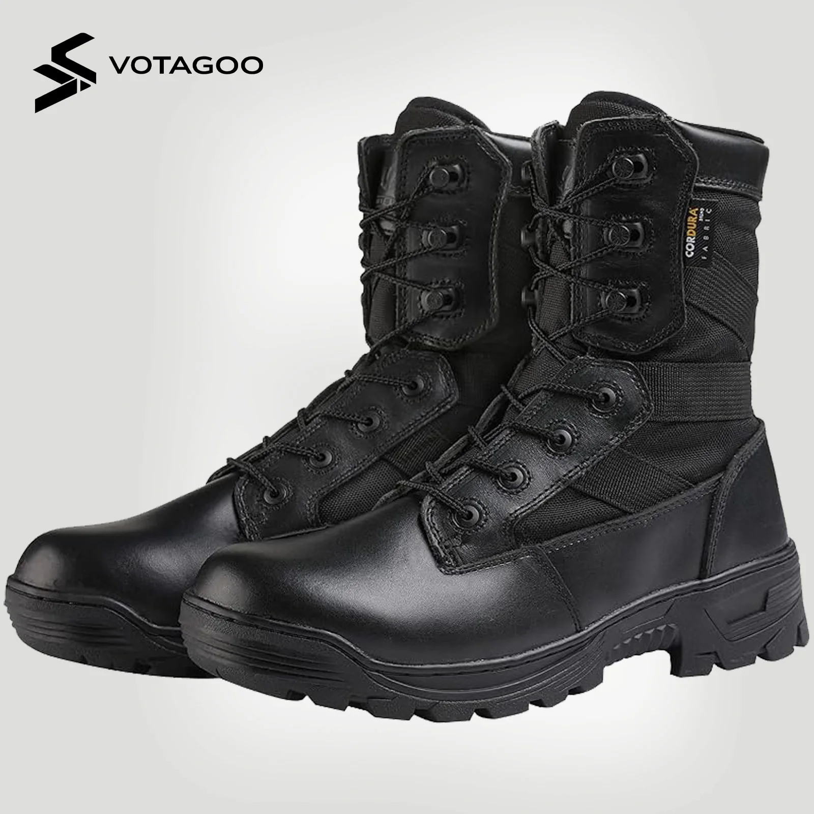 VOTAGOO Men's Desert Combat Boots Tactical Military Army Work Climbing Shoes Outdoor Hiking Training Footwear