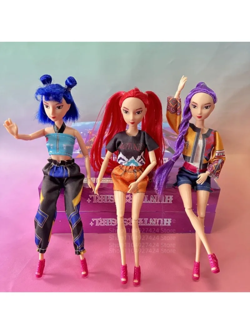 2025 جديد أنيمي KPop D-Demon H-Hunters دمية لعبة من الفينيل رومي ميرا زوي شخصية قناع الفينيل تمثال هدية عيد ميلاد مروحة نادي الهدايا