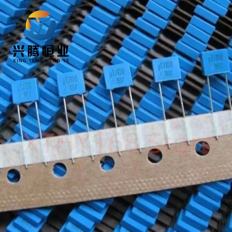 100pcs Polypropylene Safety Plastic Film Correction Capacitor 100V 102 222 472 103 473 104 474 1nF 10nF 0.1UF 0.22UF 0.47UF 1UF