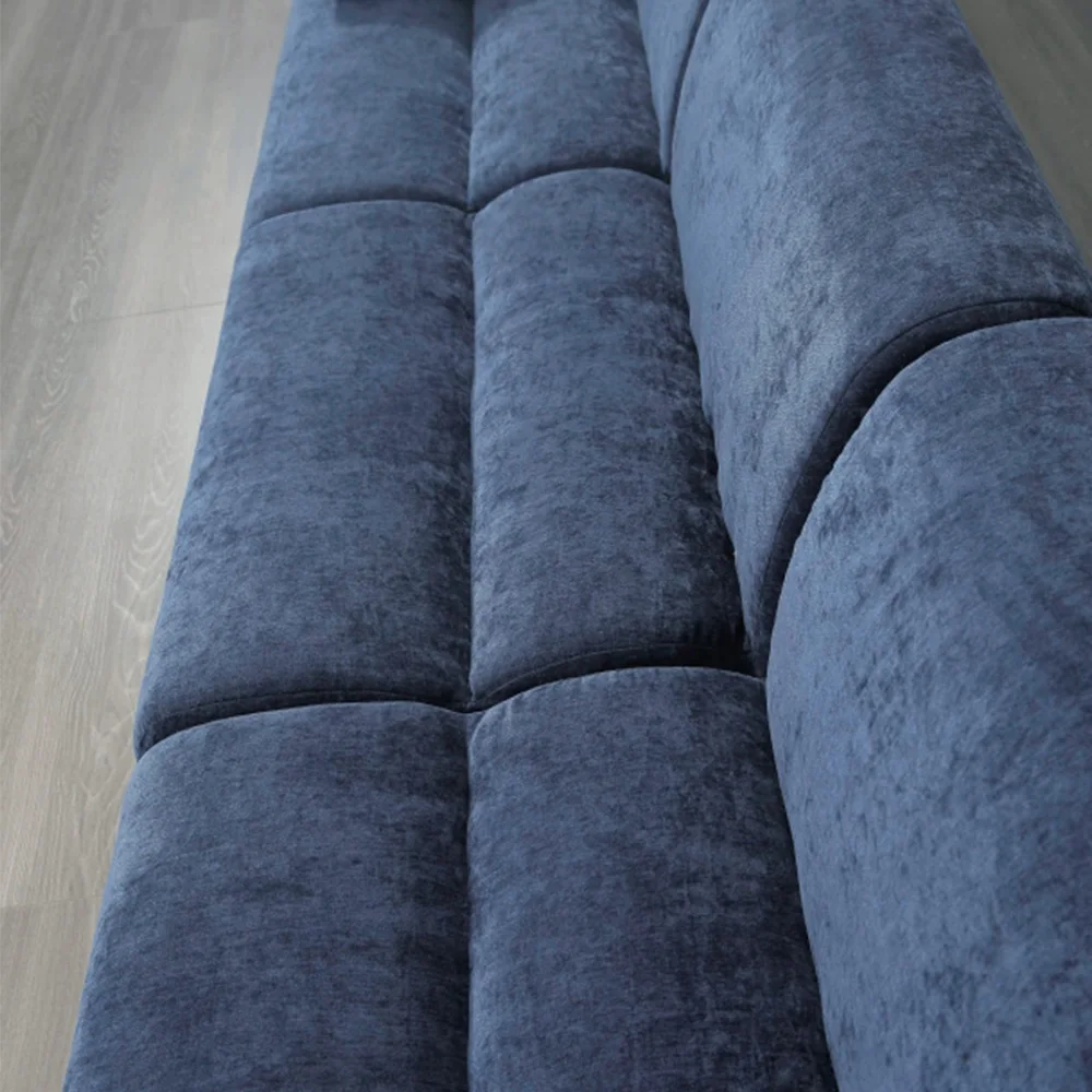 ud-Large L-Shape Vacuum Sofa for Living Room Modular Compression Chair with Sponge for Gym Use-