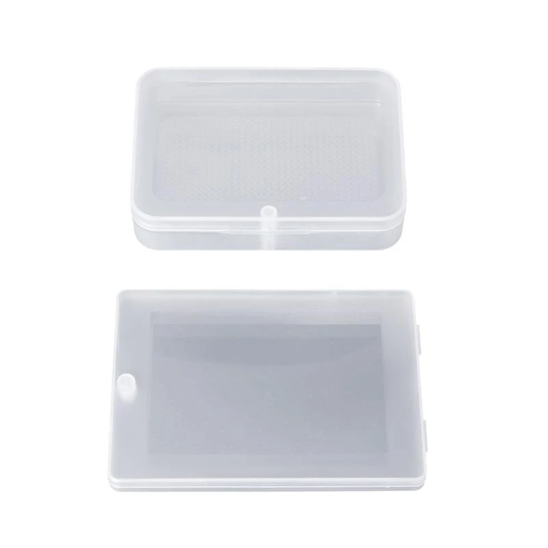 97QC Plastic rectangular transparente transparente almacenamiento almacenamiento recolección contenedores contenedores