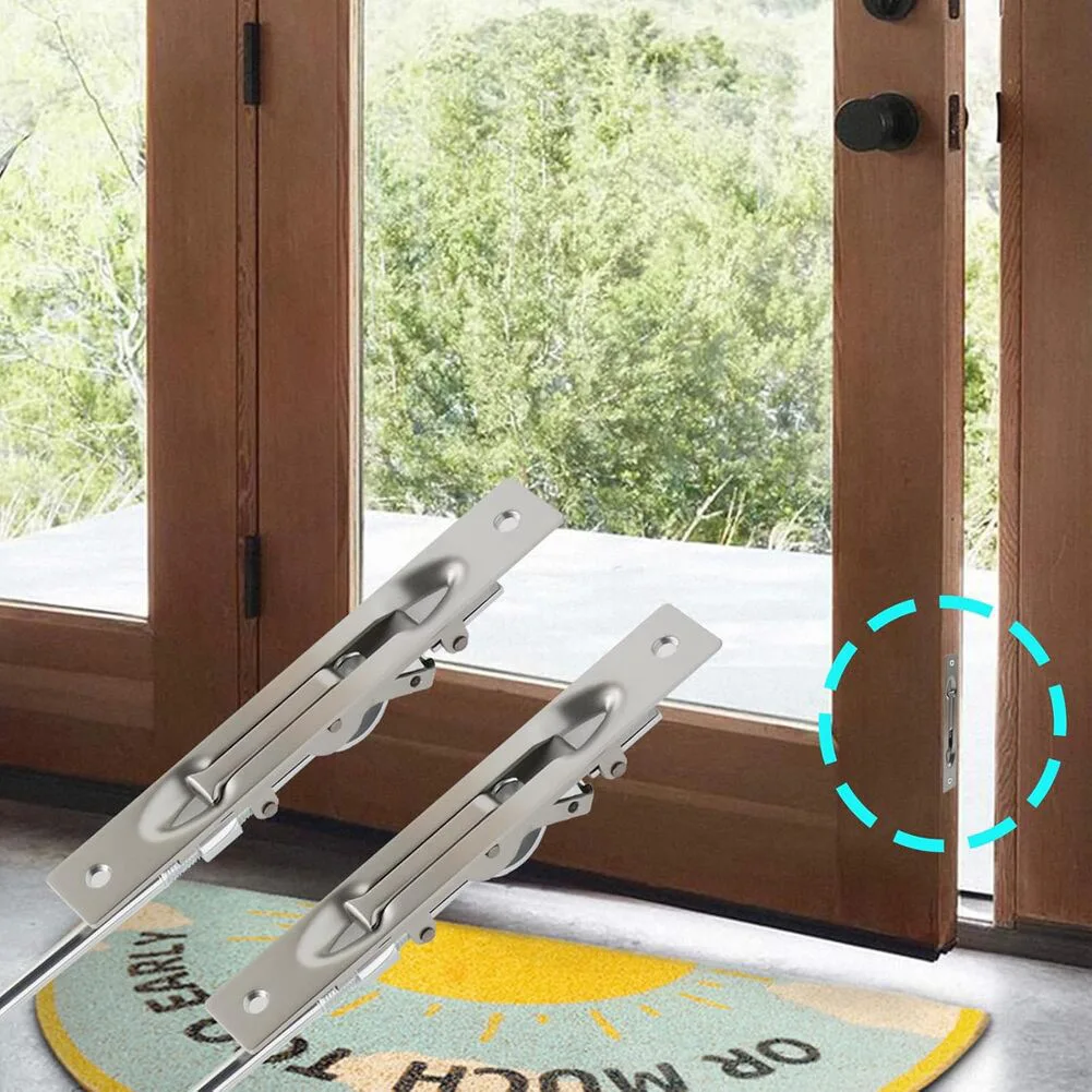 1pc 6inch Stainless Steel Gate Door Latch Bolt Security Guard Flush Latch Bolt Slide Lock Slide Bolt Hardware For Door