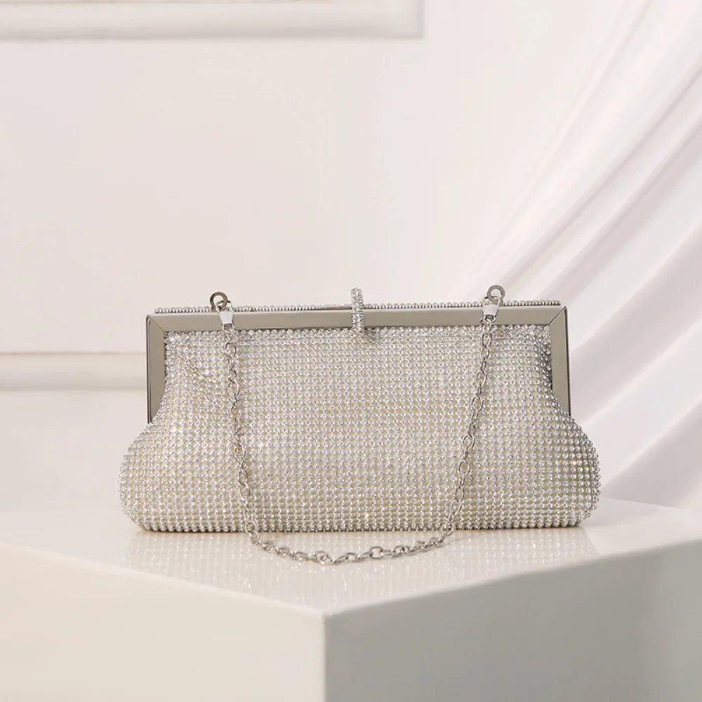 

Vintage Evening Bags For Women Luxury Diamond Shoulder Bags Chain Party Wedding Dinner Bags Ladies Clutch