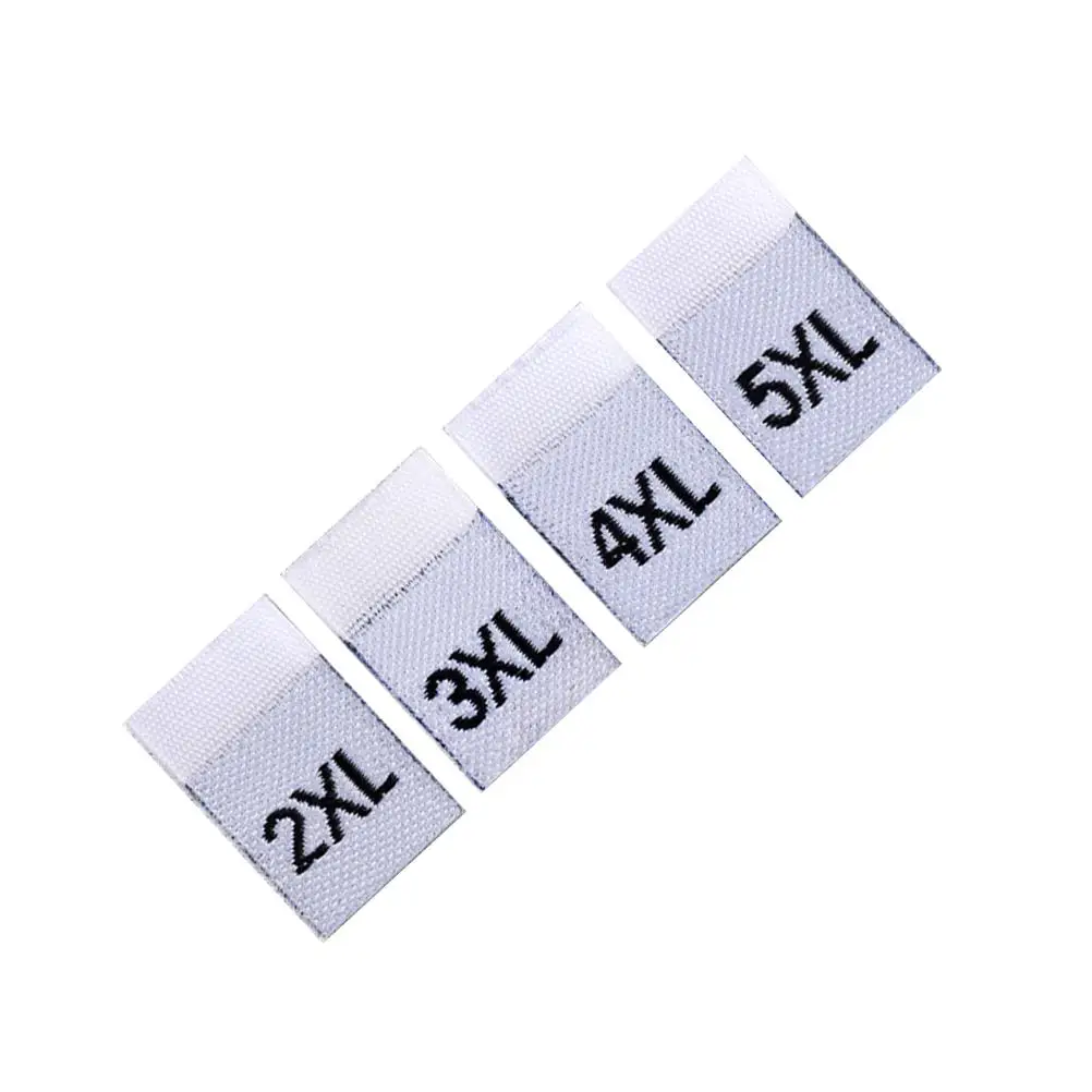 

400 PCS Size Label Tags Cotton Clothing Sewing Labels Clothes Dimensions Children's Classification Weave