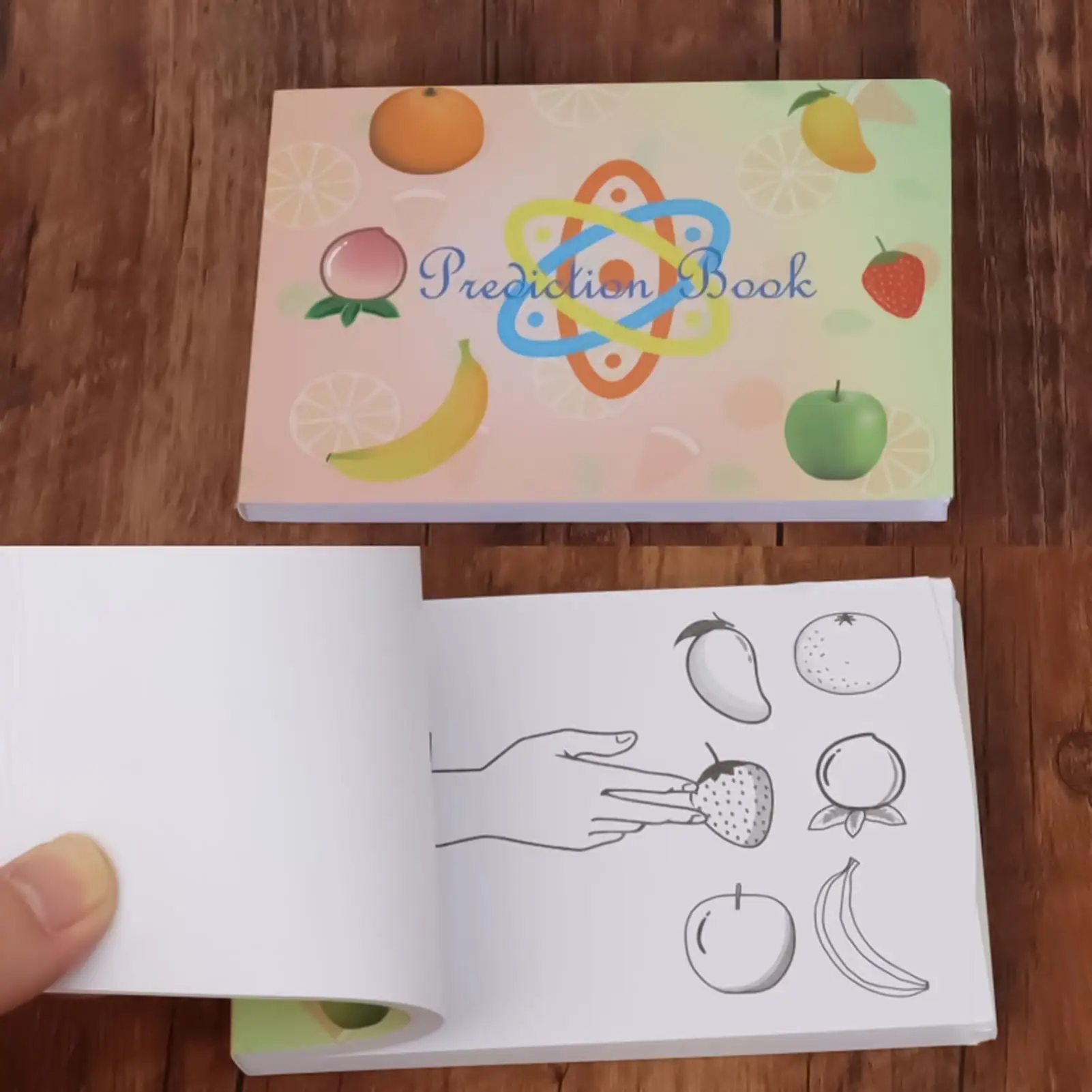 

Книга «Песказник фруктов» Интерактивные забавные фокусы Книга предсказаний Волшебные трюки для праздничной вечеринки День благодарения Хэллоуин Пасха