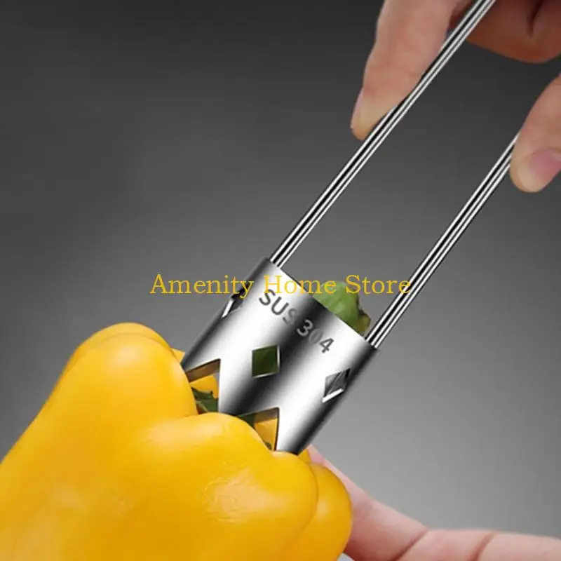 F26C Pointed Fruit Center Tool Rustless Steel for Fruit , Baking, and Kitchen Recipes