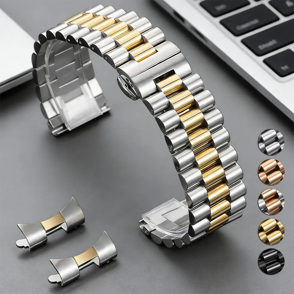 

Solid Stainless Steel Watch Strap 10mm 12mm 13mm 14mm 16mm 17mm 18mm 19mm 20mm 21mm 22mm Classic Curved End Metal Watch Band