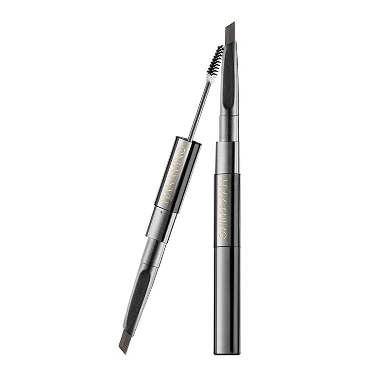 Double-Headed Polishing Light Eyebrow Pen Waterproof and Durable Discoloration Resistant Eyebrow Cream