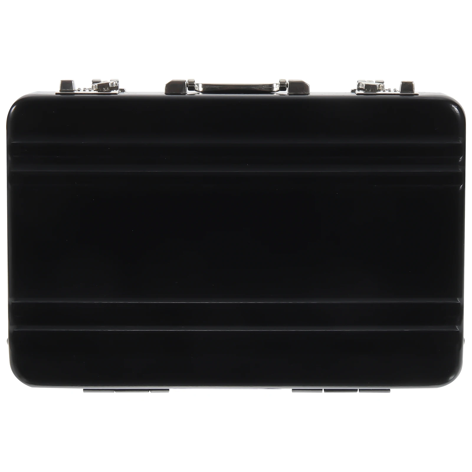 

Blue Business Card Holder Aluminum Alloy Mini Briefcase Design Cards Organizer Mens Wallet Desk Supplies Visiting Cards