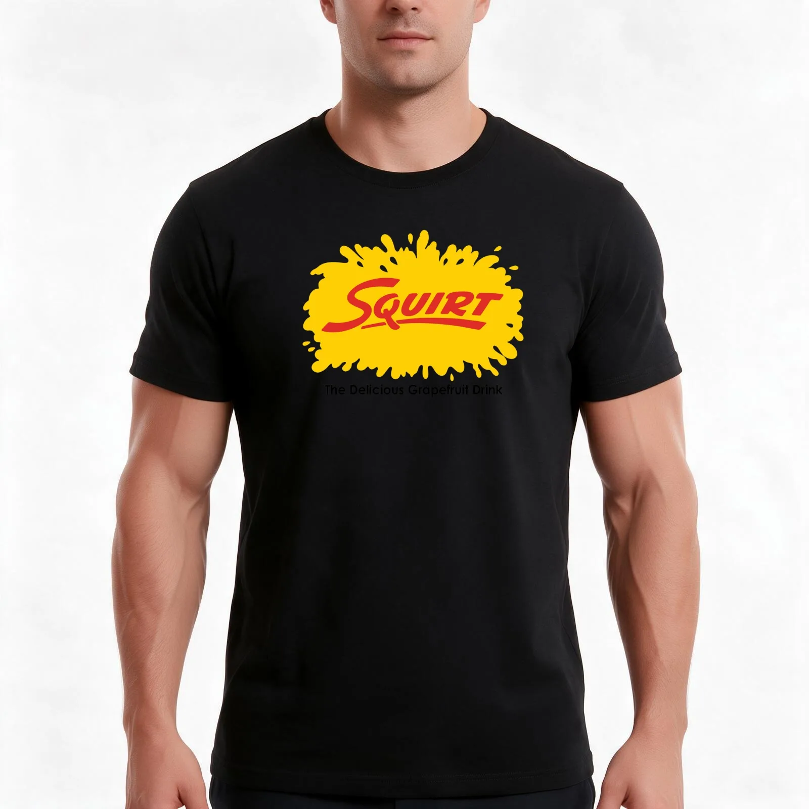 squirt the delicious grapefruit drink T-Shirt, Summer Casual Cotton Tee, Oversized Streetwear Tops, Vintage Graphic Print