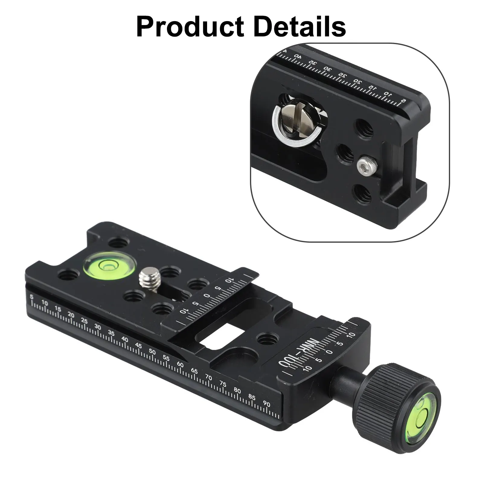 For Camera Rail Nodal Slider with Quick Release Plate Clamp and Level for Smooth Operation with For Camera Tripods