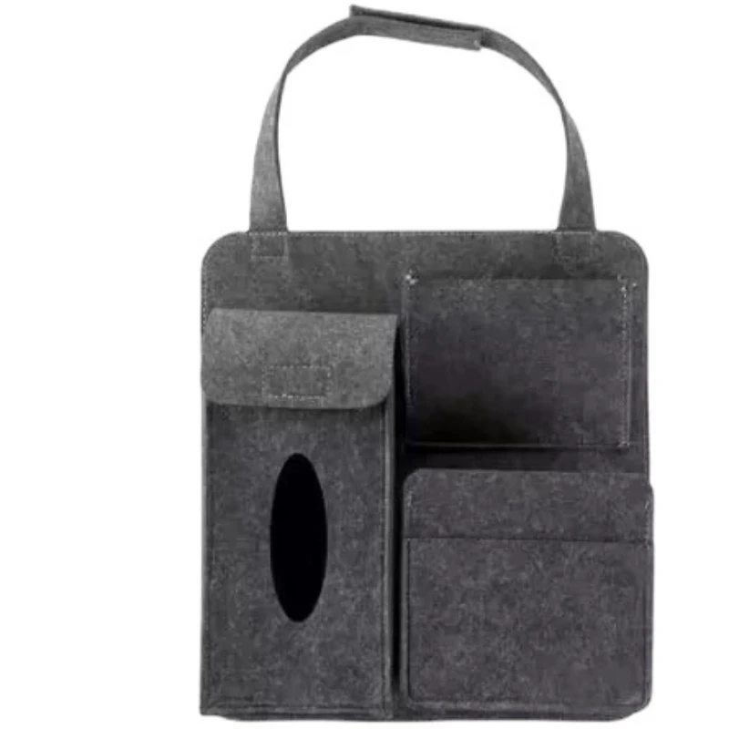 

Felt Car Seat Back Hanging Bag Multifunctional Storage Storage Bag Organizer Bag Tissue Box