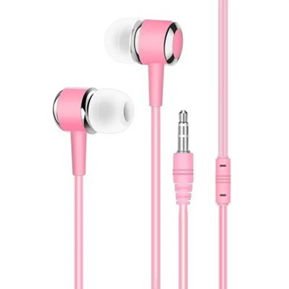 Portable 3.5mm In-ear Headphones Stereo High Definition Wired Headset in Ear Noise Canceling Earbuds