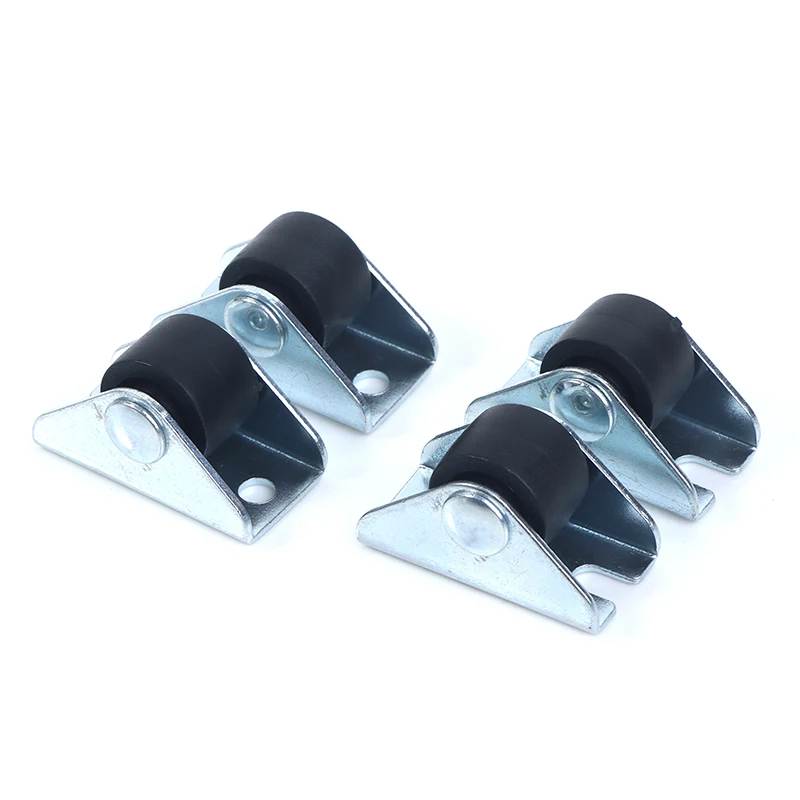 4 pezzi 0.5 pollici mobili ruote dritte ruote direzionali vassoio accessori pattumiera scatola portaoggetti cesto portabiancheria Caster