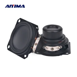 AIYIMA 2Pcs 45MM 4 Ohm 10W Speakers 19 Core Square Rubber Edge Waterproof Ndfeb Full Range Loudspeaker DIY Sound BT Amp Speaker