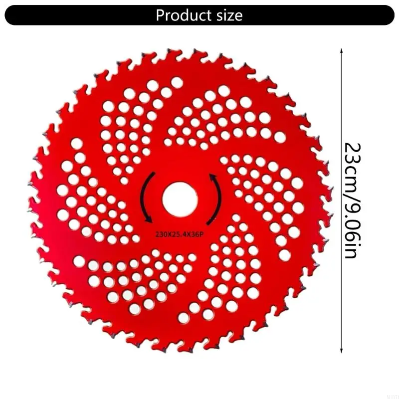 Universal Brush Cutter Blade Heavy Dutys Alloy Steel 36teeth tương thích cho hầu hết các tông đơ và làm cỏ dại 2pack M4yd