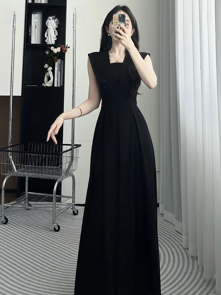 

La Chapelle Bla Svel Wide Leg Jumpsuit Women's Summer Ele Godd Sle High Waist Long Pants Polyester Fiber