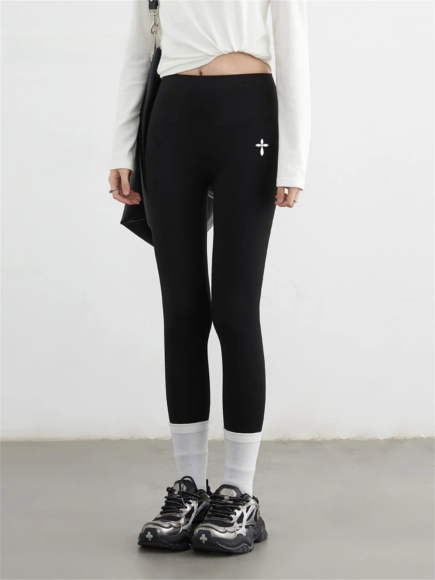 

High Waist Yoga Pants Women's ark Skin Tightening Elastic Casual Trousers VINTI ANS New Sle Outdoor Wearable Butt Lifting